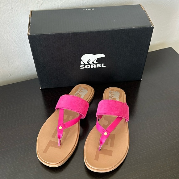 NWT Sorel Ella II Easy Flip Sandals Size 9 - Picture 1 of 9